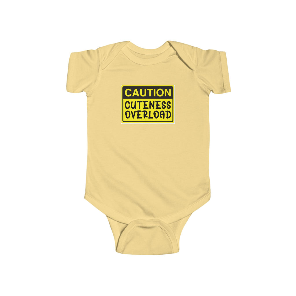 Baby Bodysuit – "Caution Cuteness Overload" Infant Onesie (314 Originals Back Logo) - 314 Originals