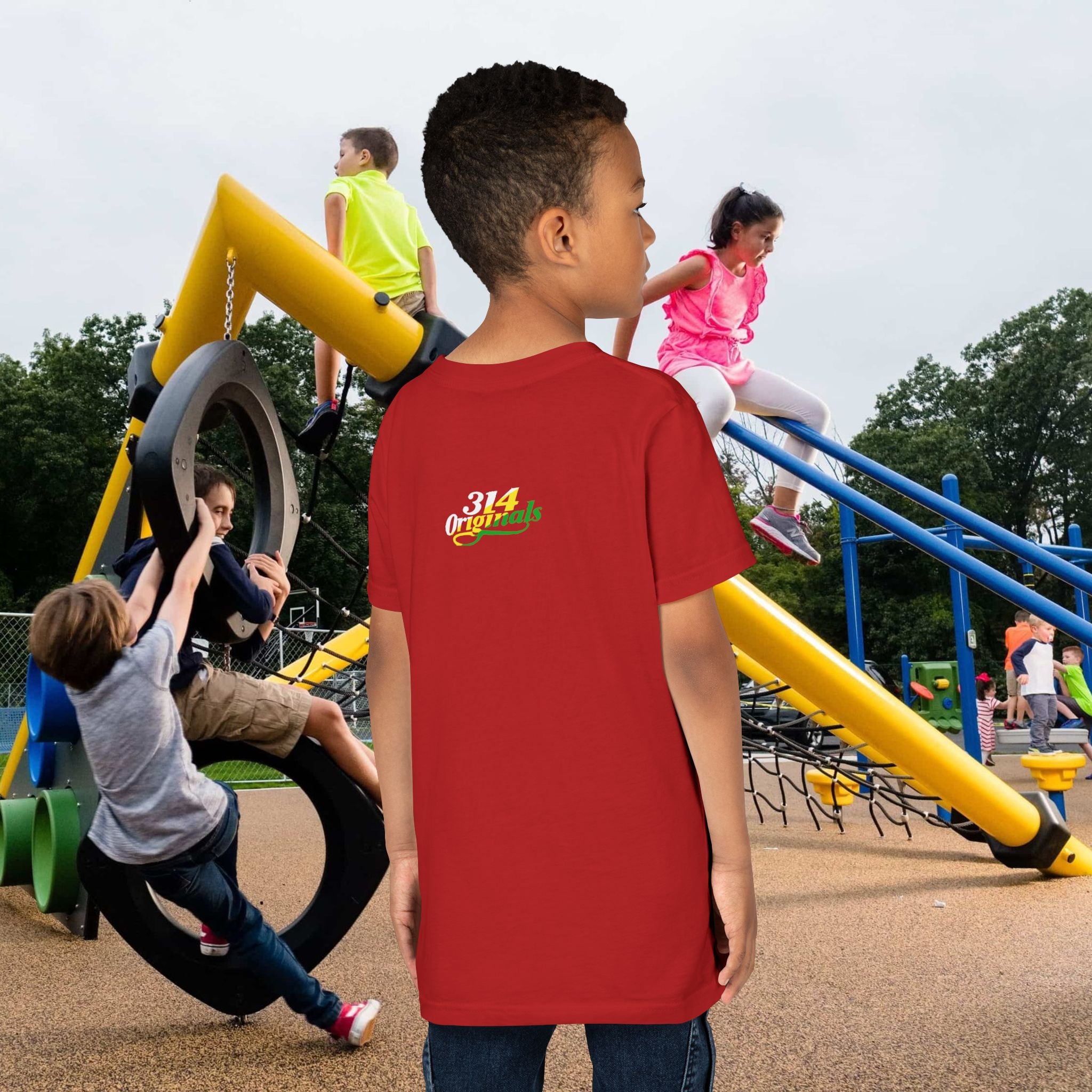 Boys "Favorite Kid" Retro Yellow & Green Graphic T-Shirt - 314 Originals