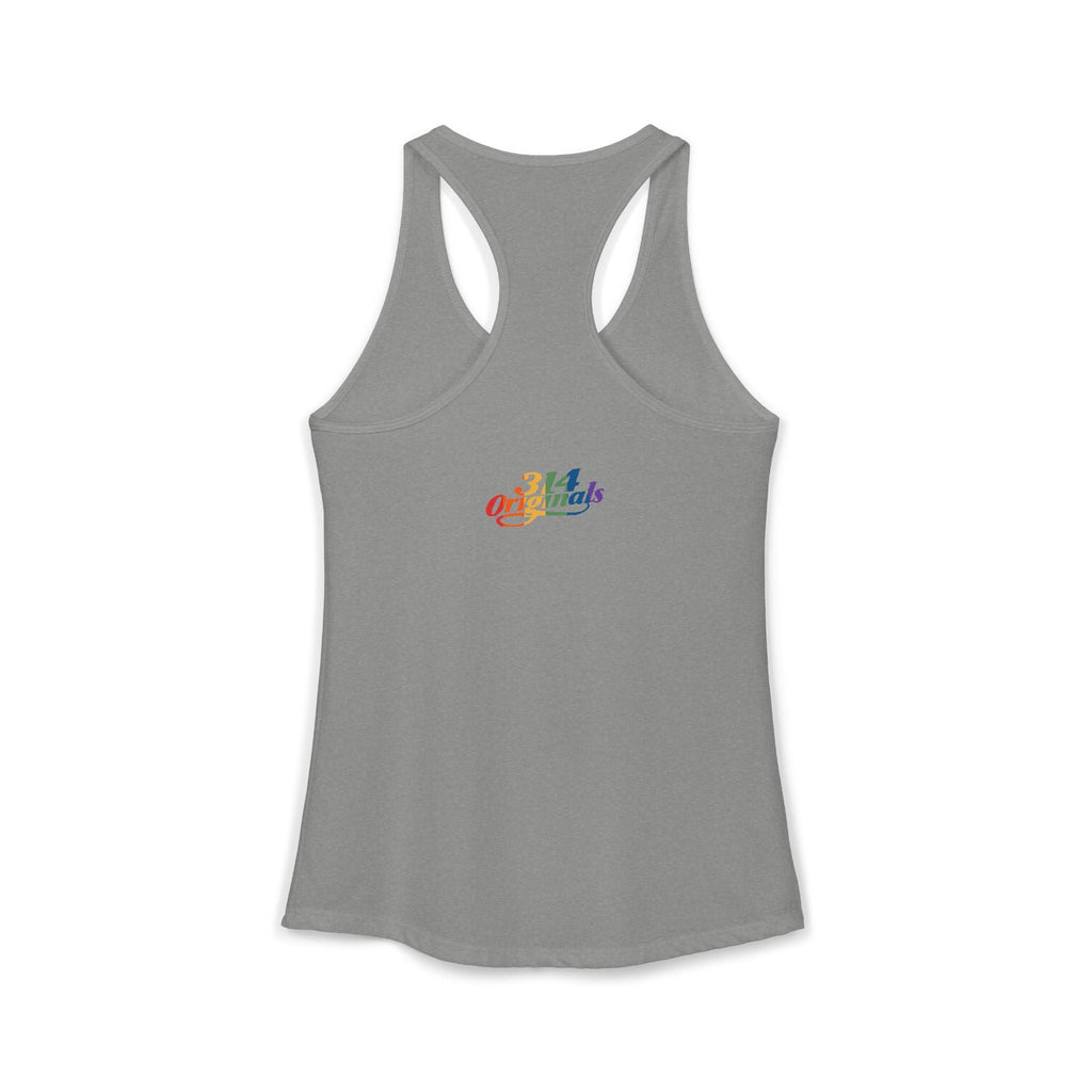 'PROUD' Women's Ideal Racerback Tank Printify Tank Top  314 Originals