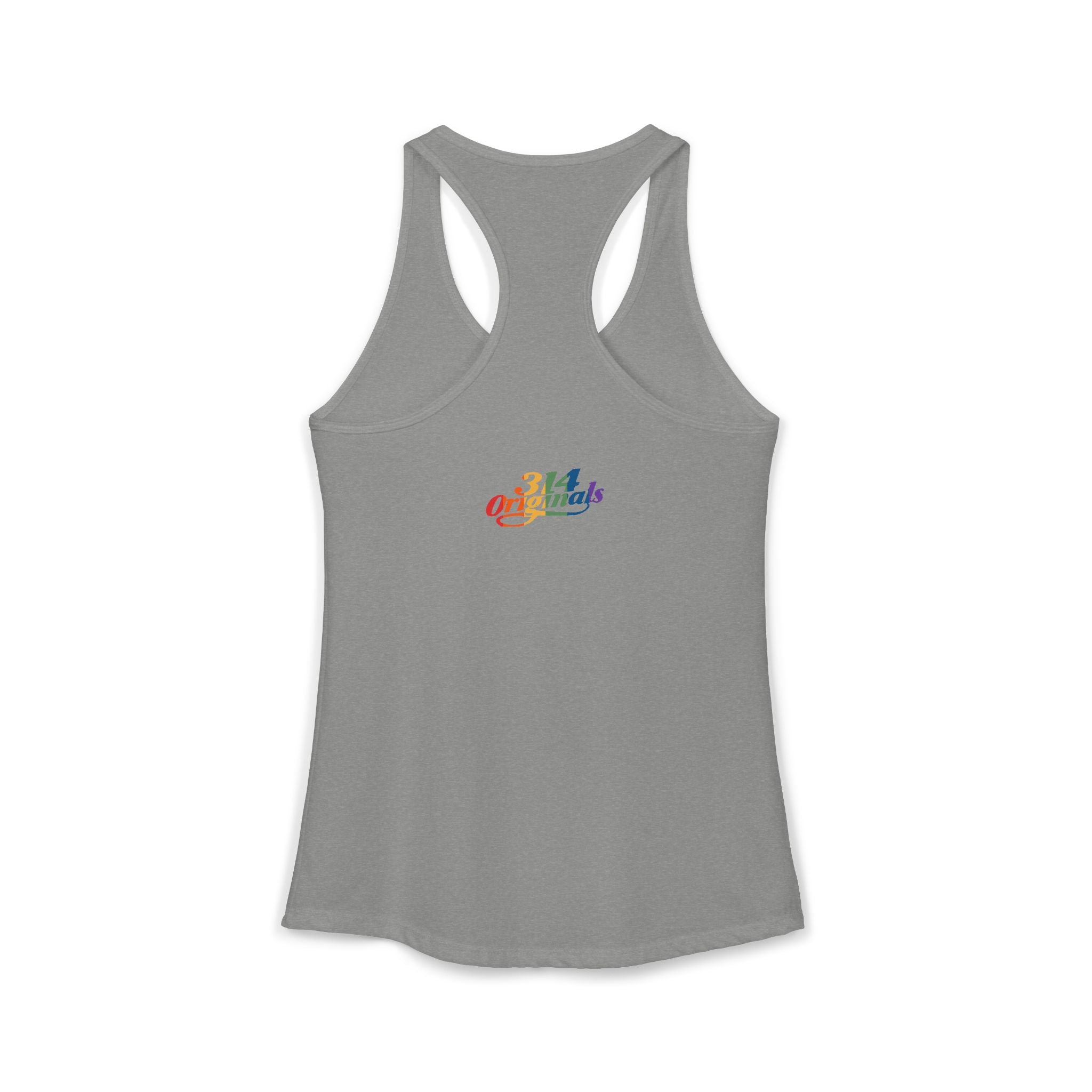 'PROUD' Women's Ideal Racerback Tank Printify Tank Top  314 Originals