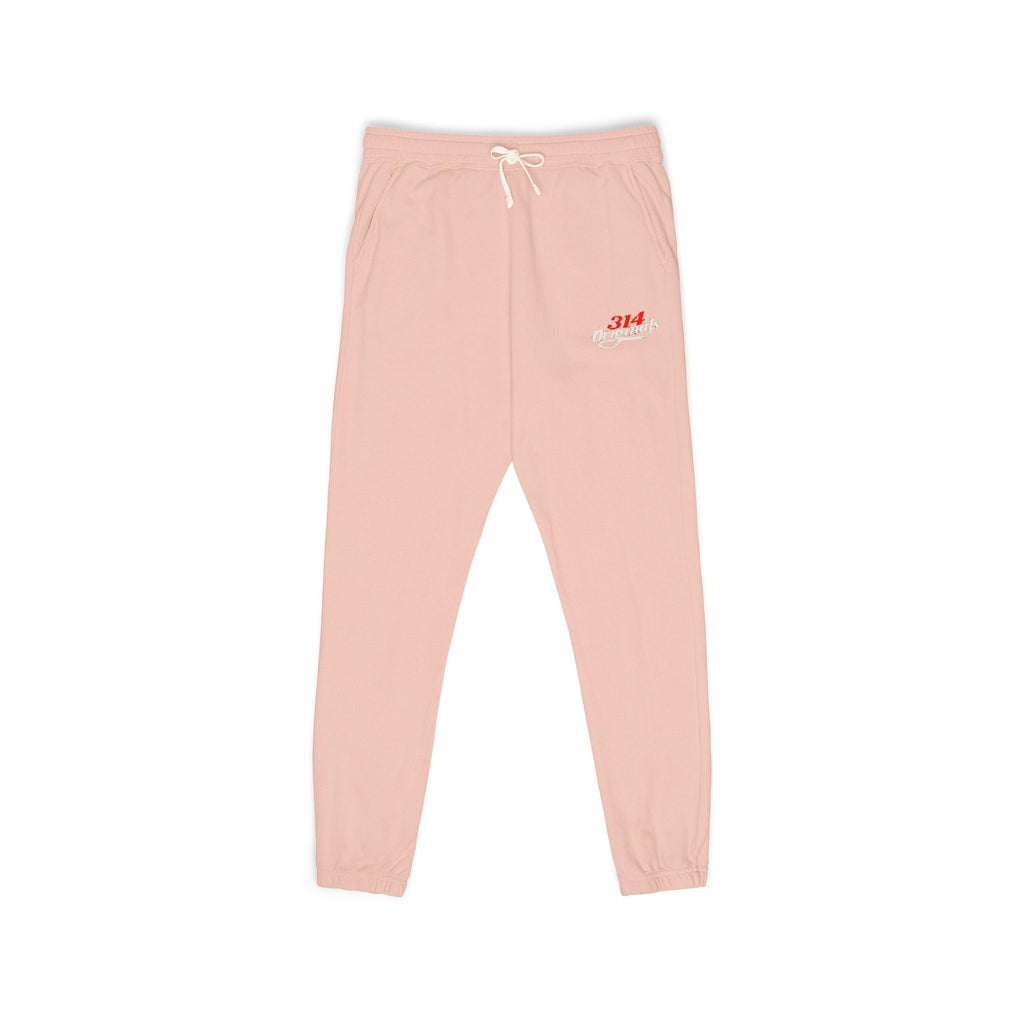 Fleece Sweatpants with Retro Script Chest Logo Printify Trousers  314 Originals