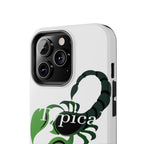 Scorpio Zodiac Tough Phone Case — Green Scorpion "Typical" Design Printify Phone Case  314 Originals