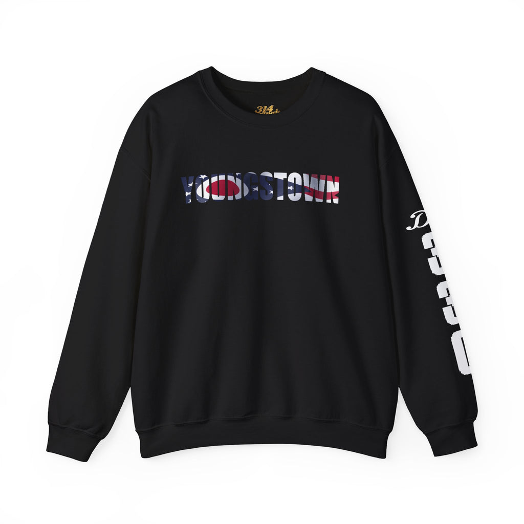 Ohio Flag Crewneck Sweatshirt — Youngstown Ohio State Pride Pullover - 314 Originals