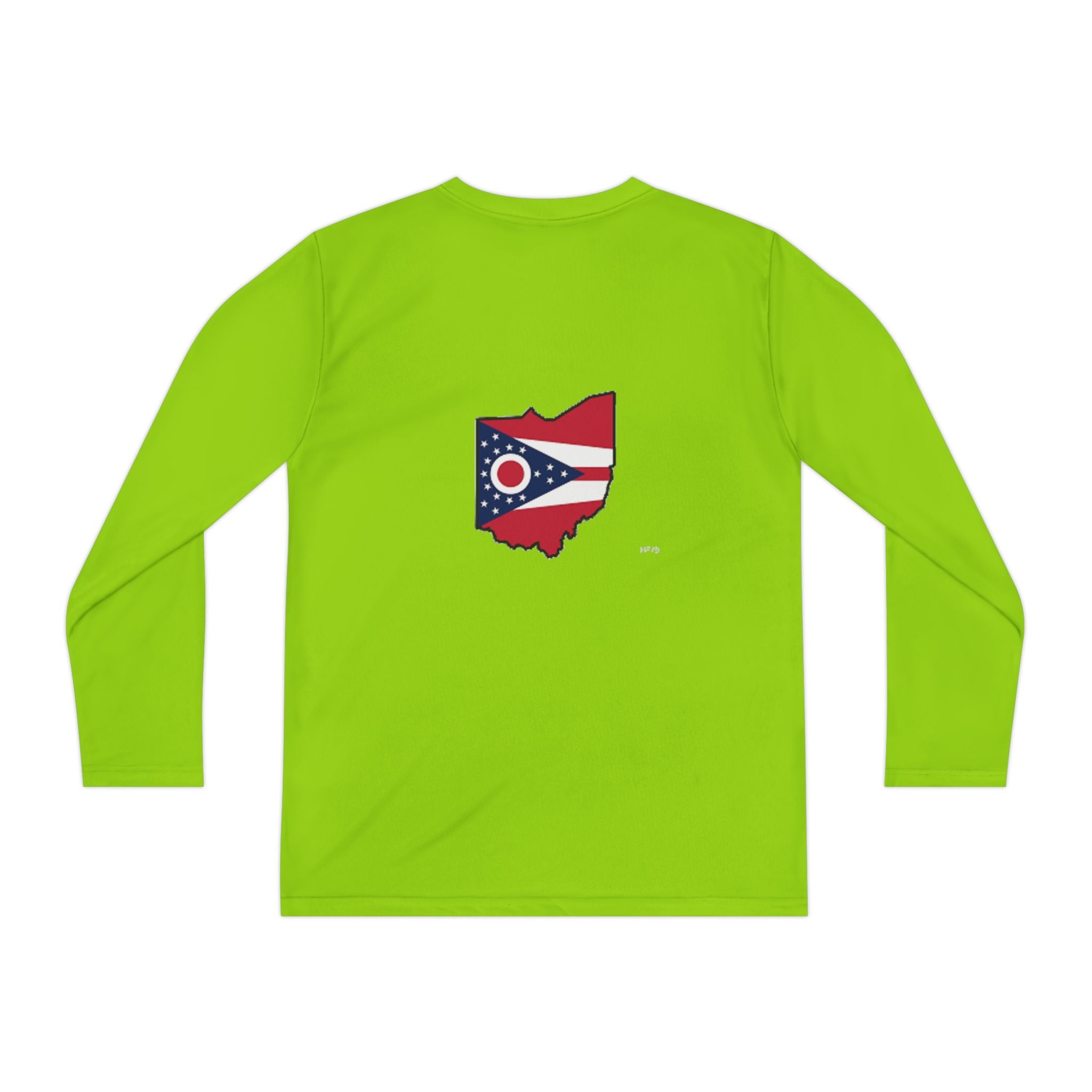 Ohio Flag Youth Long Sleeve Tee — Youngstown Text Graphic - 314 Originals