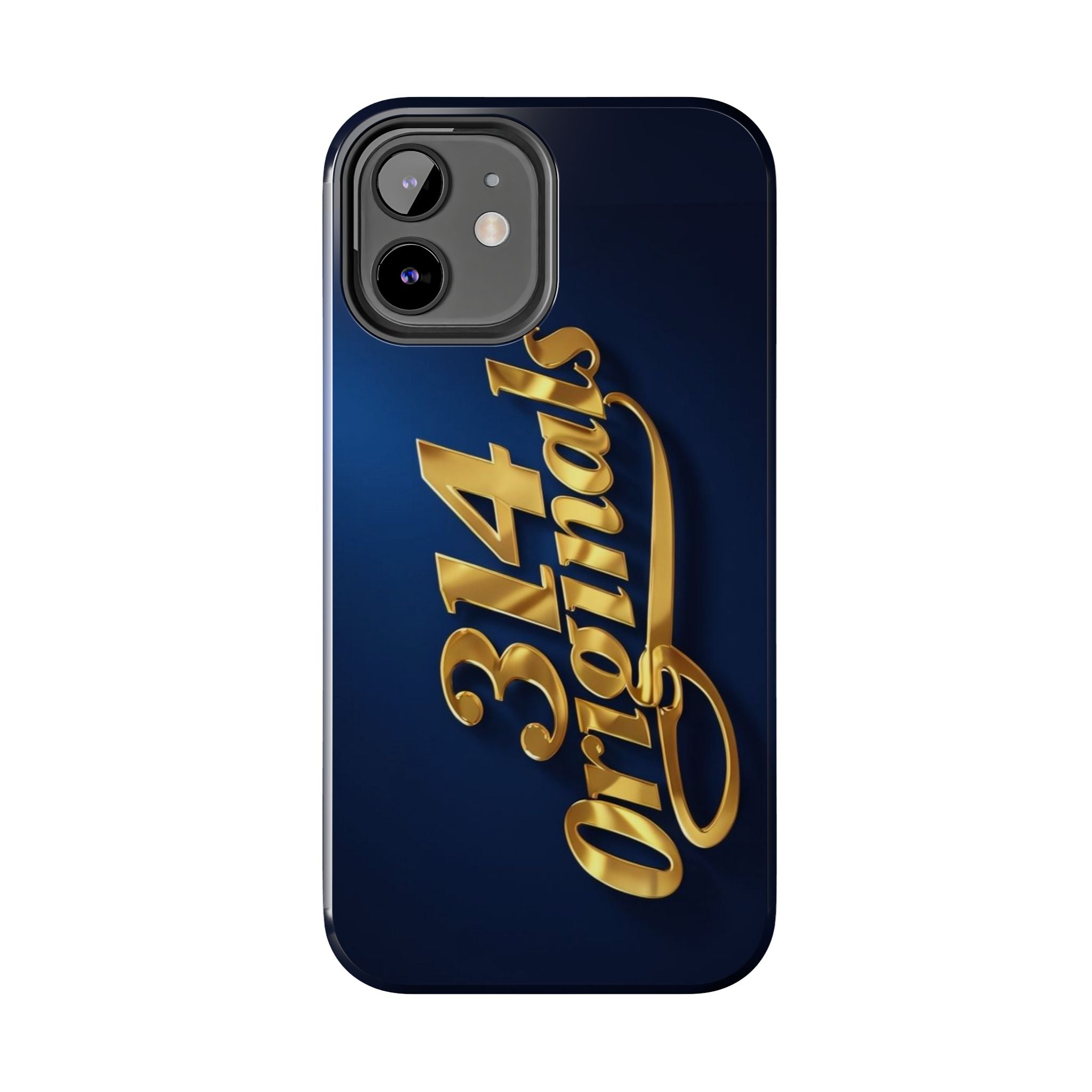 "314 Originals" Gold Script on Navy Tough Protective Case Printify Phone Case  314 Originals