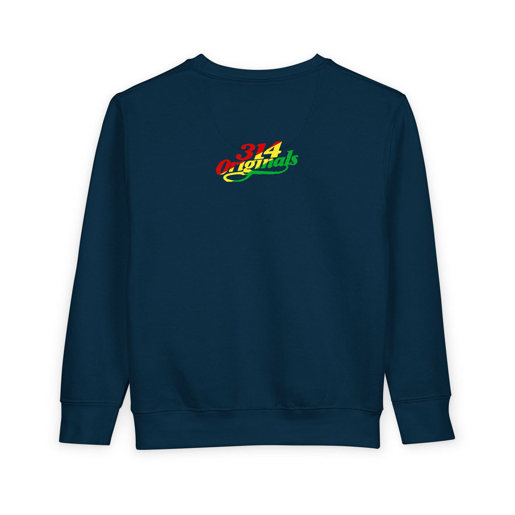 Mom's Favorite Kid Toddler Sweatshirt — Colorful Retro Rasta Kids Pullover