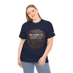 Tell It Like It Is Podcast — Bold City Skyline Statement T-Shirt Printify T-Shirt  314 Originals