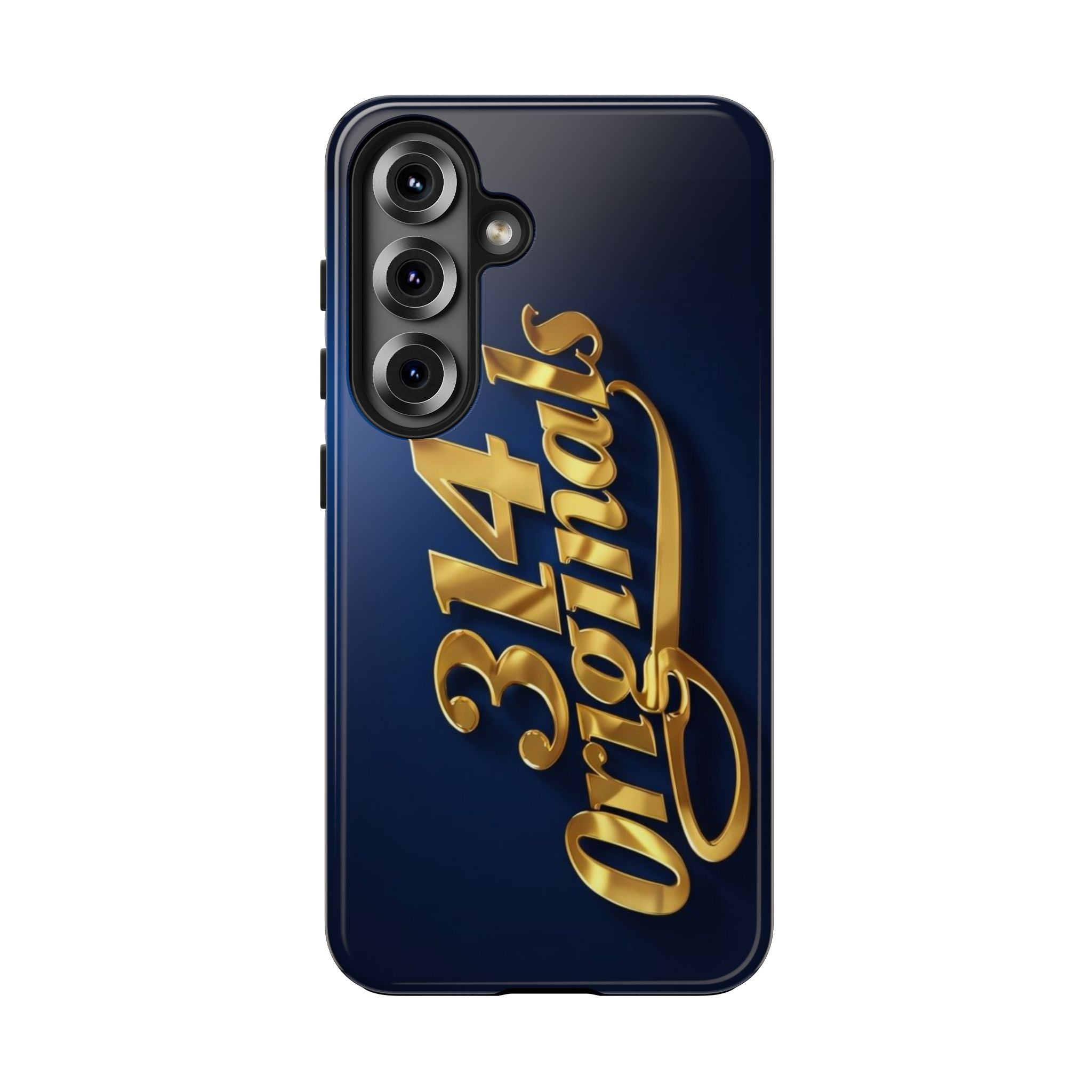 "314 Originals" Gold Script on Navy Tough Protective Case Printify Phone Case  314 Originals