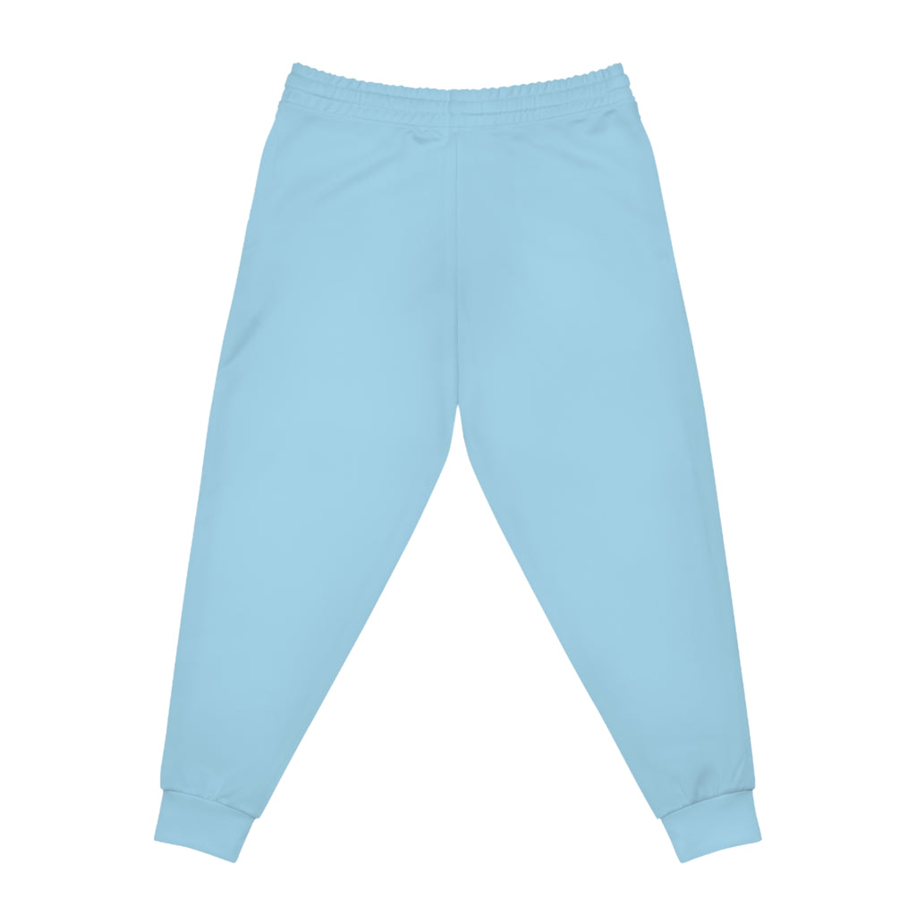 Light Blue 314 Originals Athletic Joggers – Retro Script Logo Sweatpants