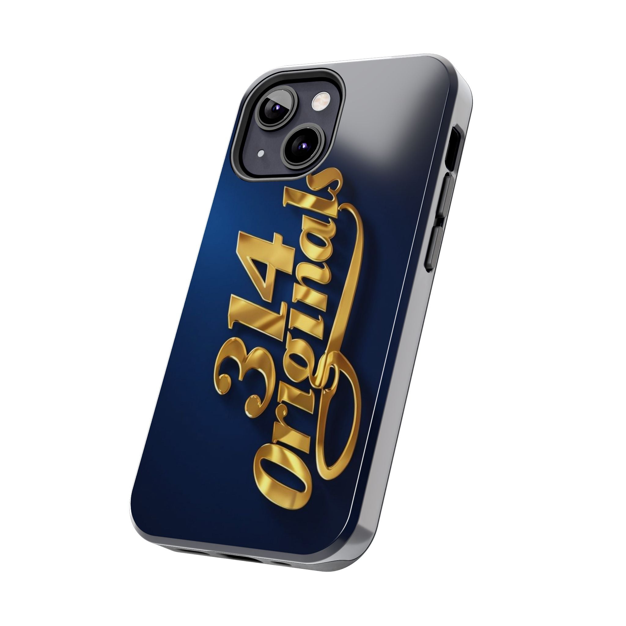 "314 Originals" Gold Script on Navy Tough Protective Case Printify Phone Case  314 Originals