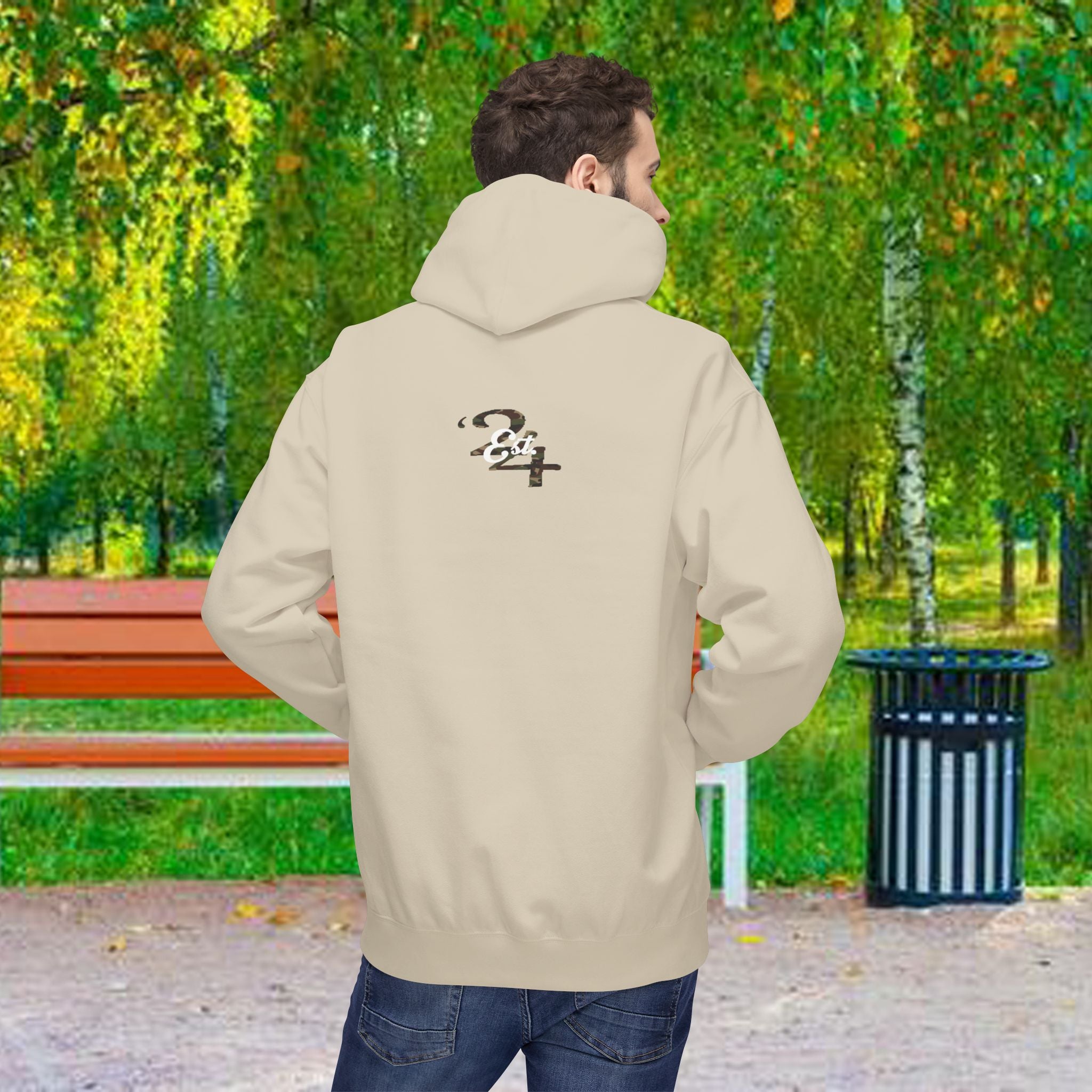 314 Originals Camo Hoodie — Retro Script Logo Pullover - 314 Originals