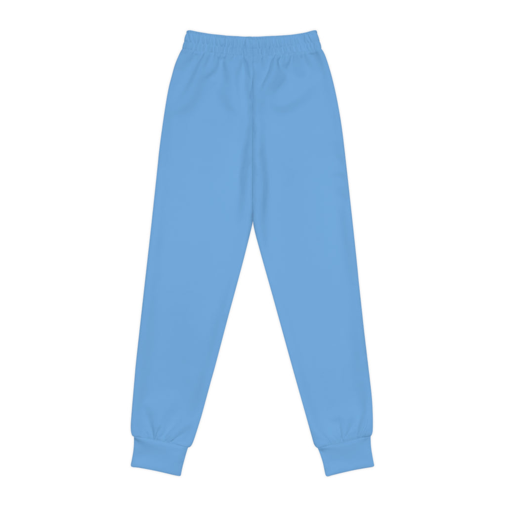 Light Blue Youth Joggers with 314 Originals Side Graphic — Kids Athletic Sweatpants - 314 Originals
