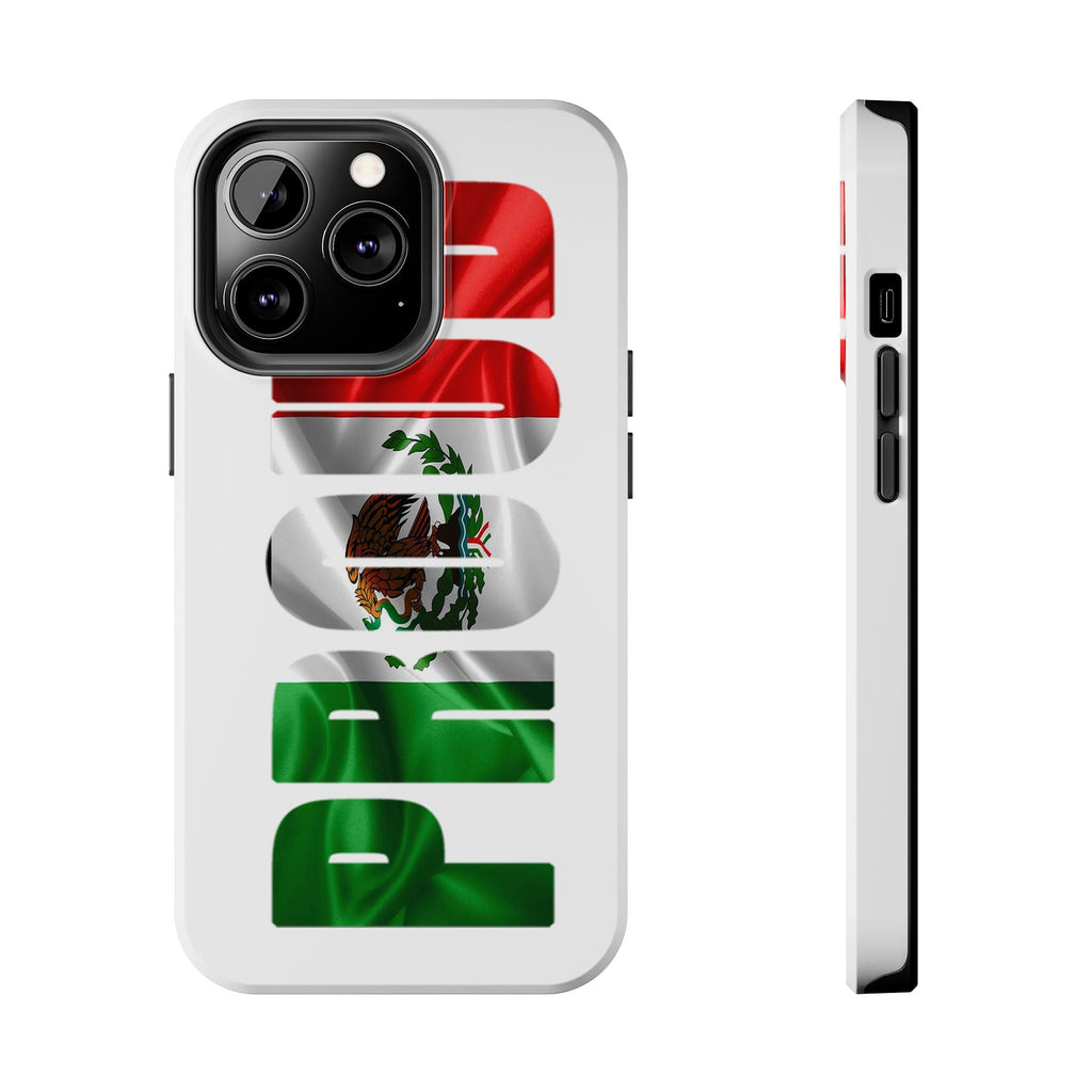 Mexico Pride Tough Phone Case — Mexican Flag Vertical 'PRIDE' Design Printify Phone Case  314 Originals