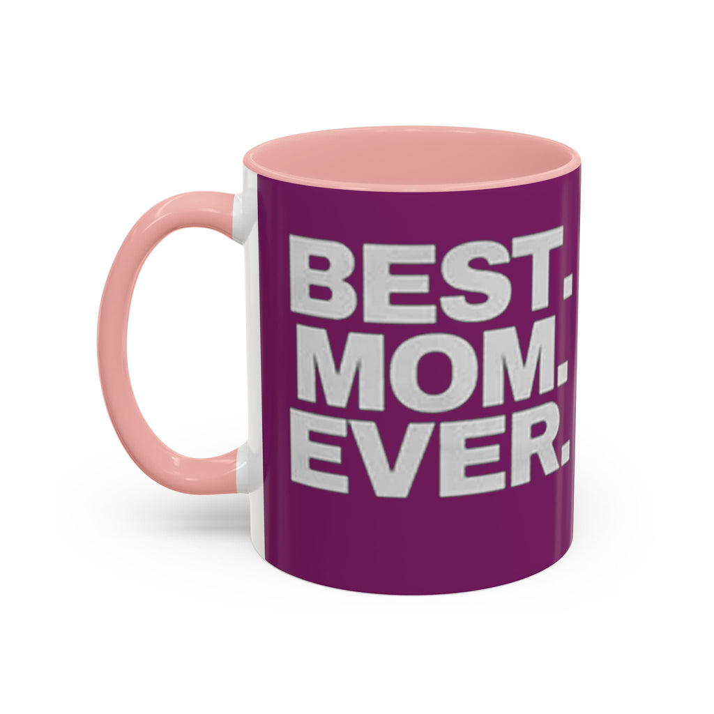 Best. Mom. Ever. Purple Accent Coffee Mug Printify Mug  314 Originals