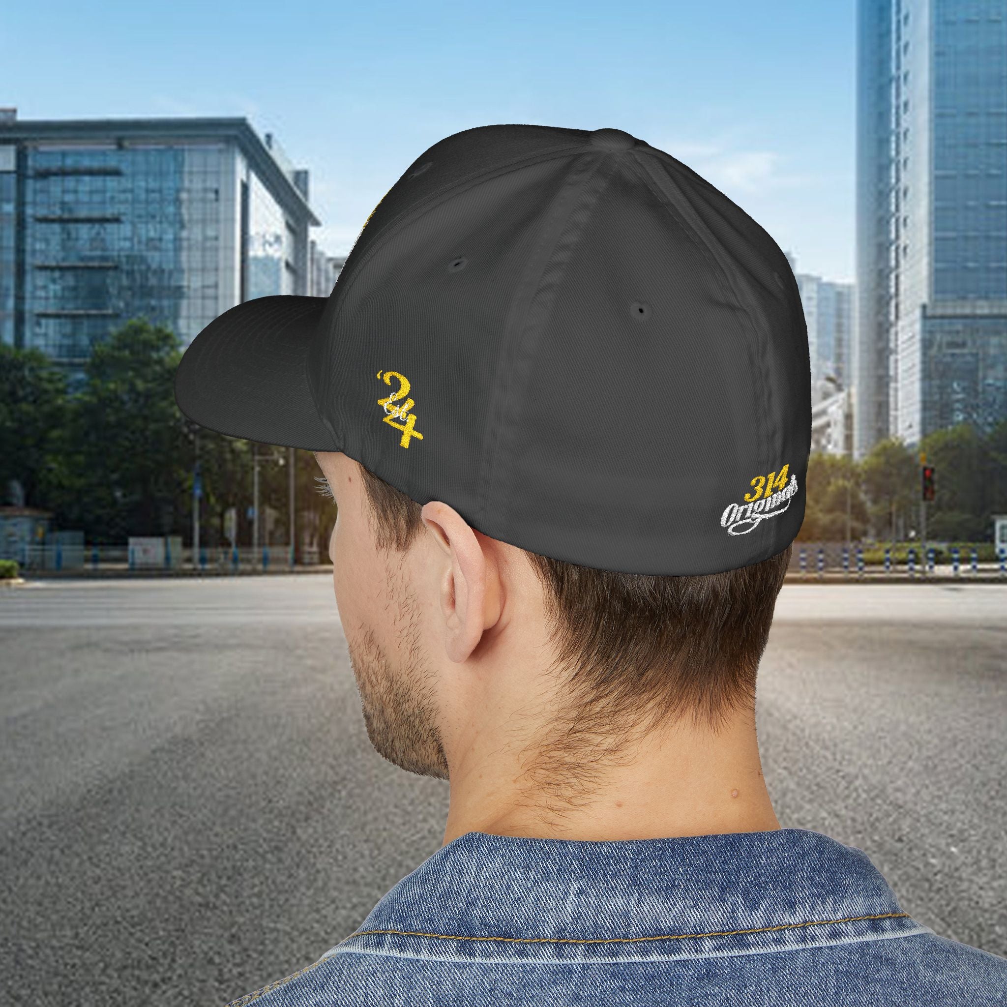 King's Gear Embroidered Crown Script Cap — 314 Original Closed-Back Structured Hat - 314 Originals