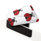Youth Ladybug Slide Sandals — Removable Strap Cute Red Ladybug Pattern - 314 Originals