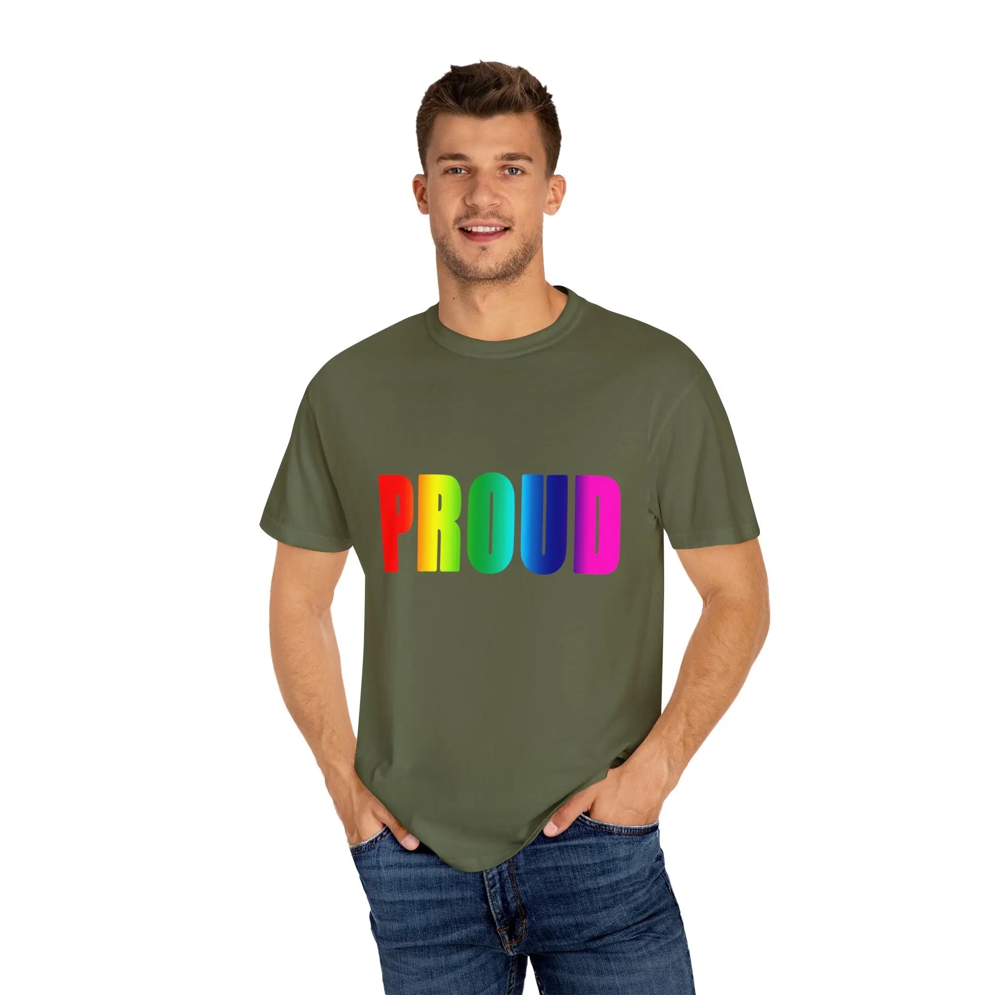 PROUD Garment-Dyed T-shirt Printify