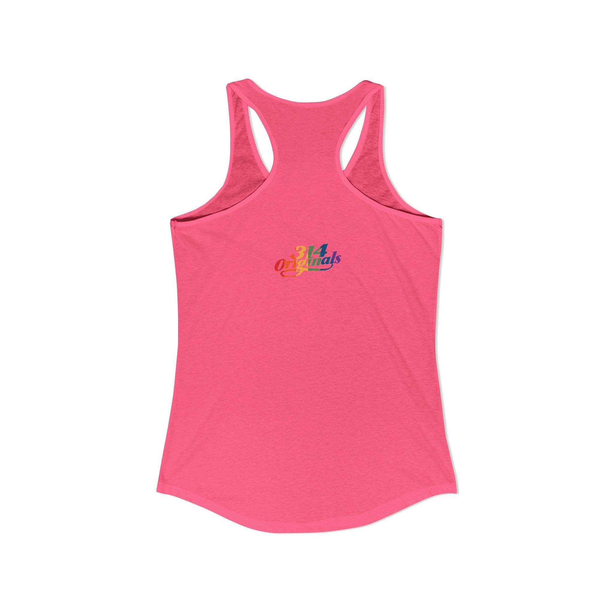 'PROUD' Women's Ideal Racerback Tank Printify Tank Top  314 Originals