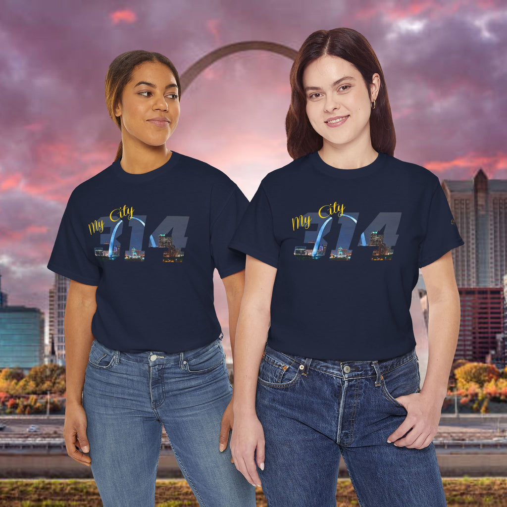 314 City Skyline T‑Shirt — St. Louis Area Code Tee - 314 Originals