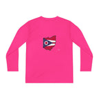 Ohio Flag Youth Long Sleeve Tee — Youngstown Text Graphic - 314 Originals