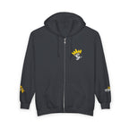 King's Gear Zip Hoodie — Full‑Zip with Gold Crown Emblem - 314 Originals