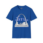 St. Louis Arch Skyline Tee — Born Hustler Front, 314 Originals Back - 314 Originals
