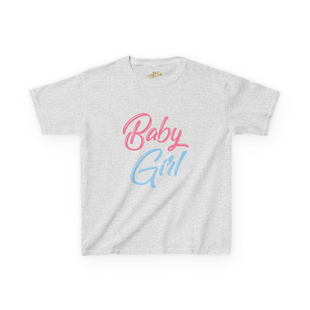 "Baby Girl" Pastel Script Shirt - 314 Originals