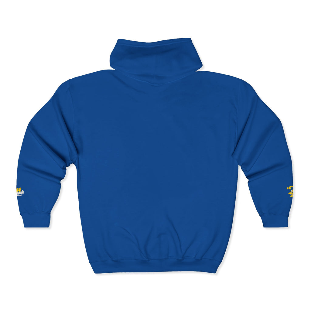 King's Gear Zip Hoodie — Full‑Zip with Gold Crown Emblem - 314 Originals