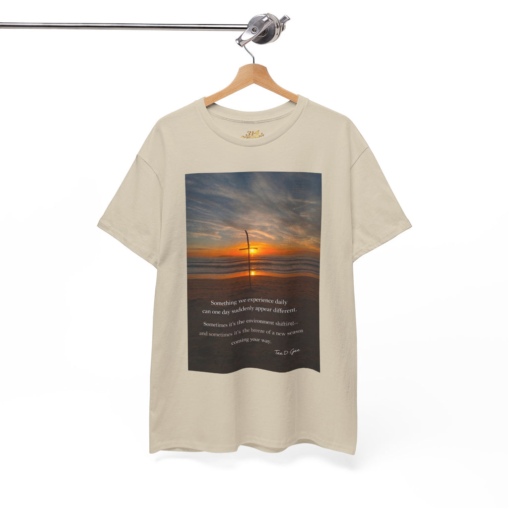 Sunset Beach Quote T‑Shirt — Inspirational Ocean Sunrise Tee - 314 Originals