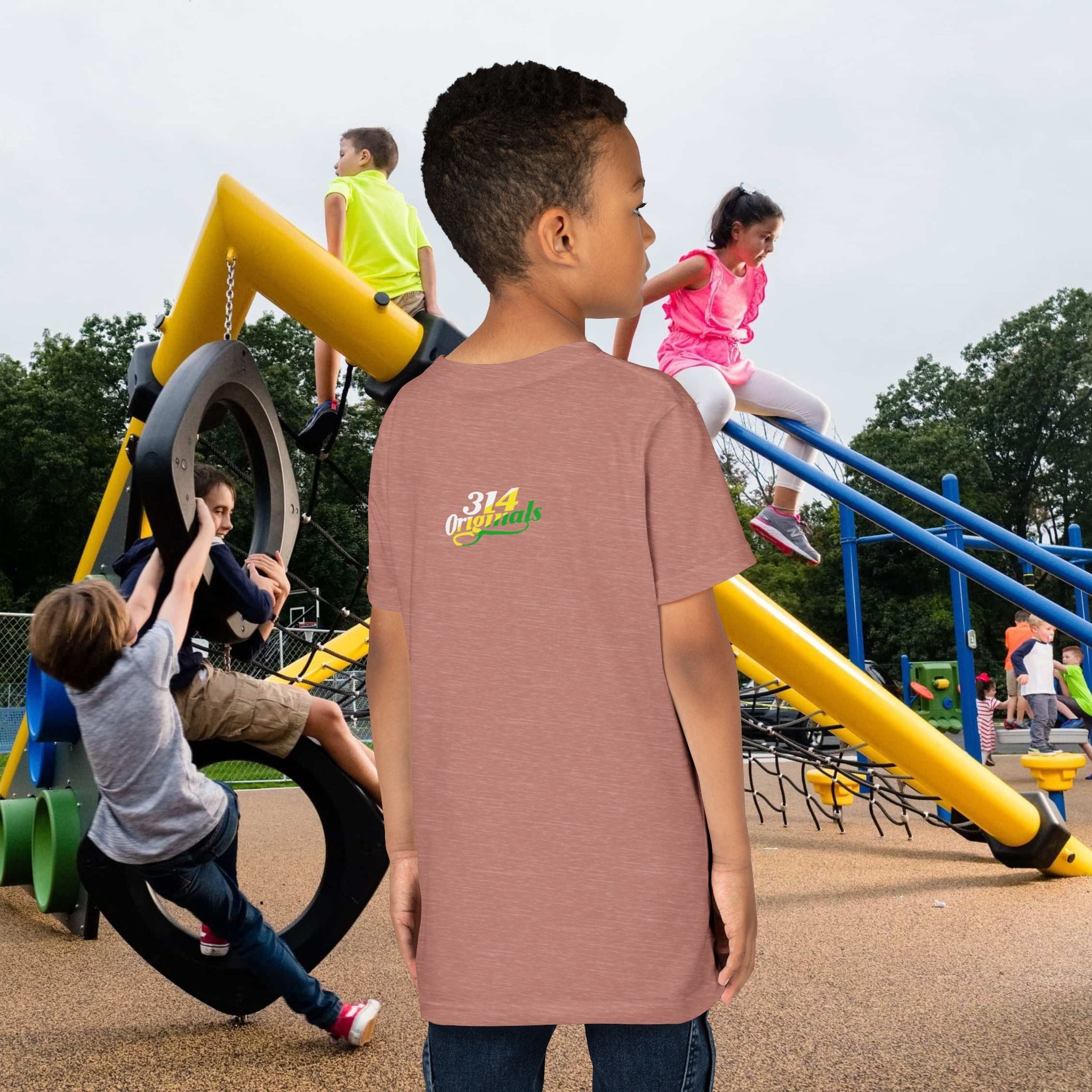 Boys "Favorite Kid" Retro Yellow & Green Graphic T-Shirt - 314 Originals
