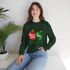 Christmas Sweatshirt "Balls Deep Into Christmas" Holiday Crewneck Printify
