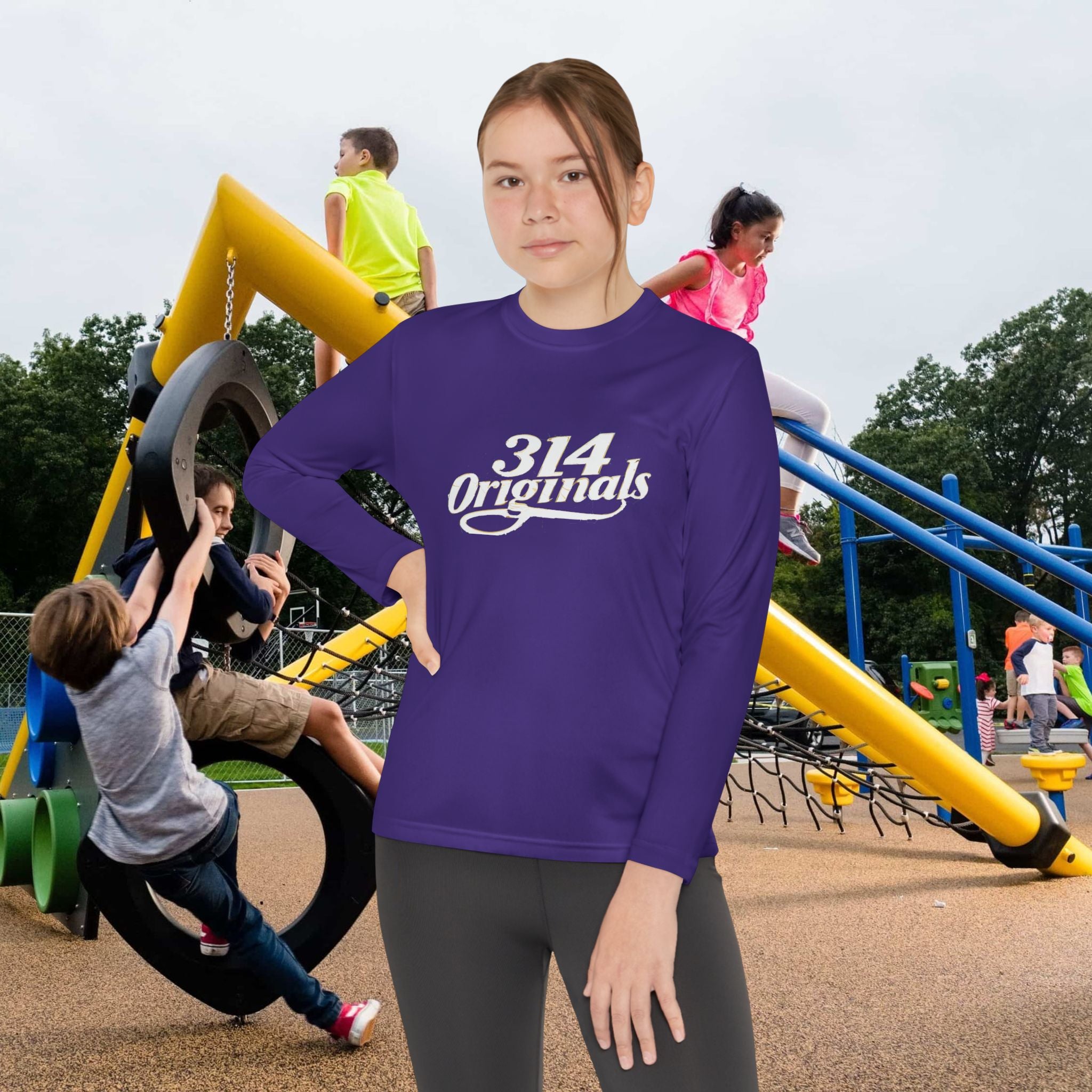 Youth Long Sleeve Tee — "314 Originals" Graphic