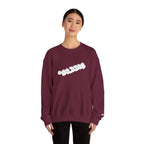 Cloud Script Crewneck Sweatshirt — White Script Logo Cozy Pullover Printify Sweatshirt  314 Originals