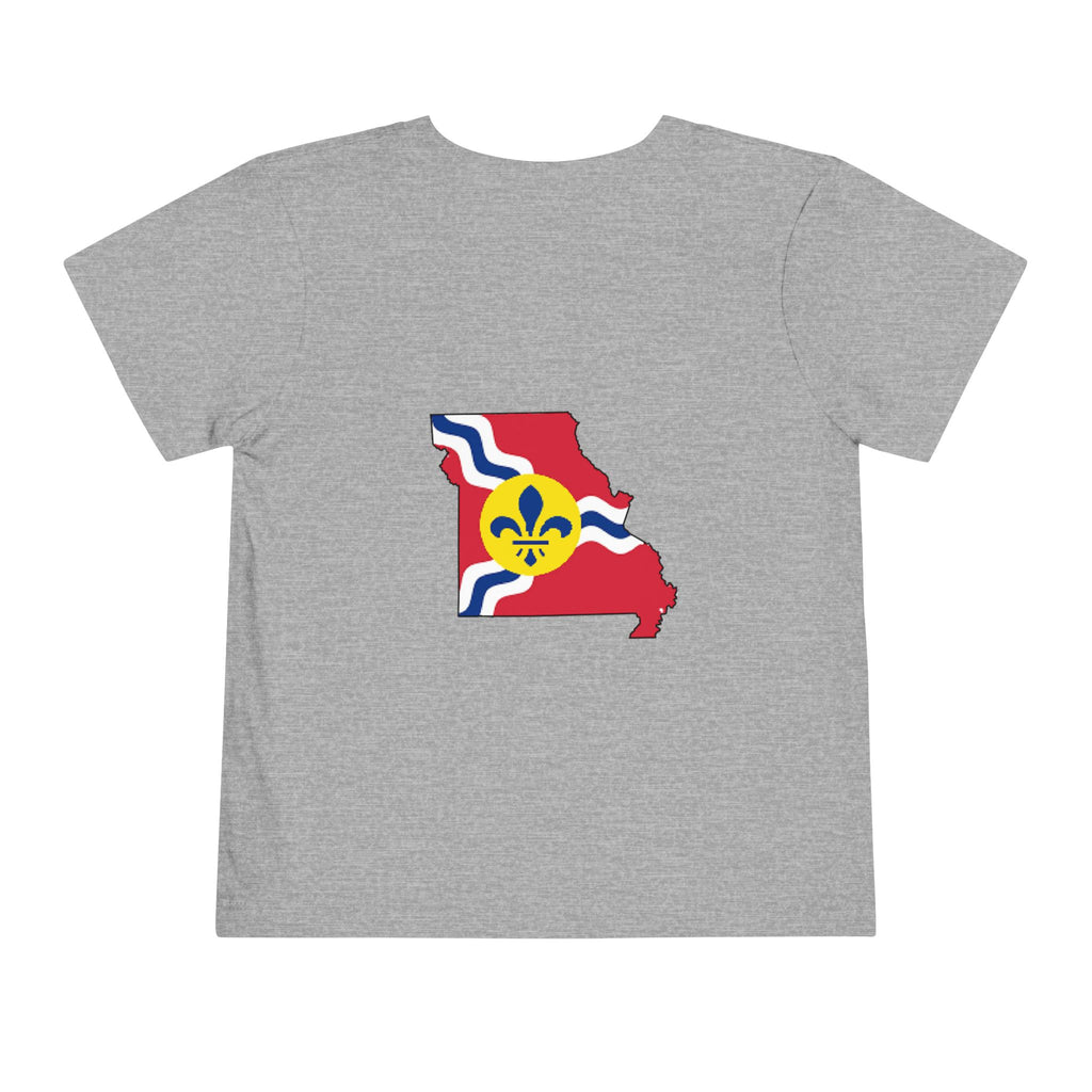 Toddler Tee — "From the Lou and I’m... Proud" St. Louis Flag Kids Shirt - 314 Originals