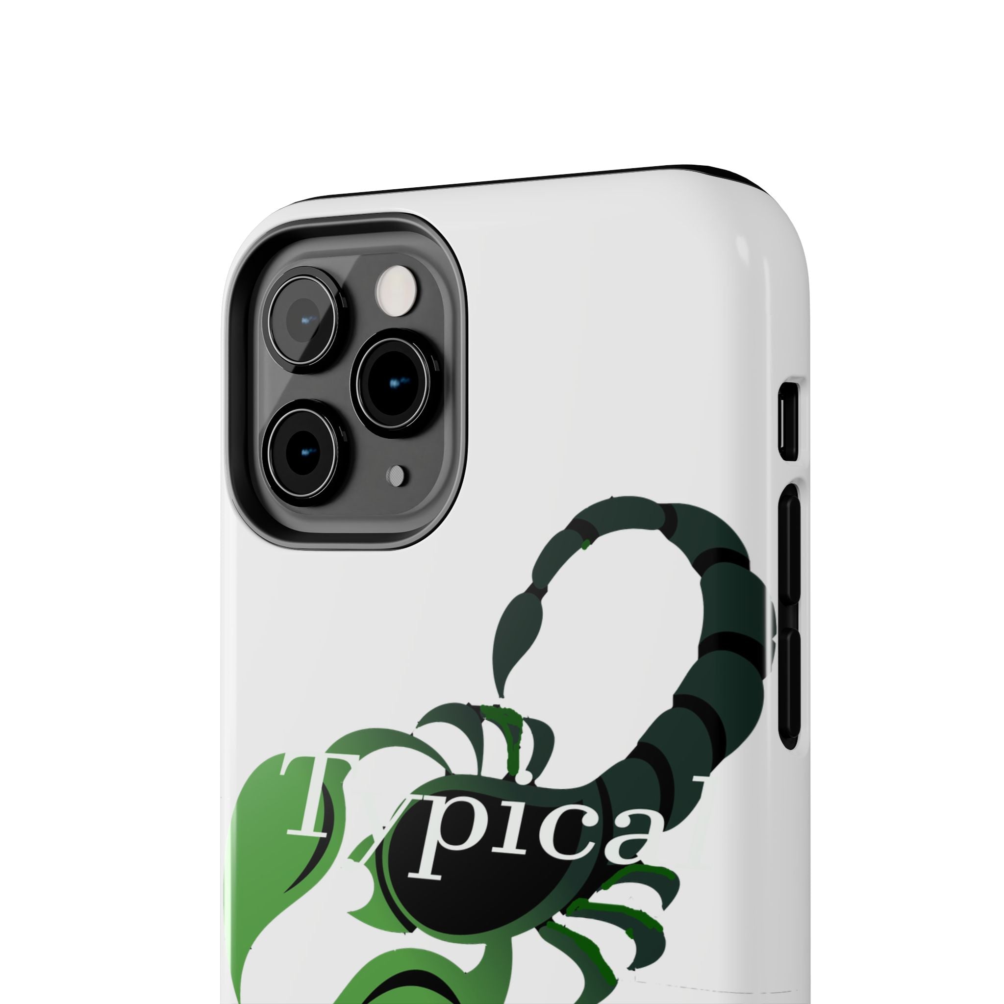 Scorpio Zodiac Tough Phone Case — Green Scorpion "Typical" Design Printify Phone Case  314 Originals
