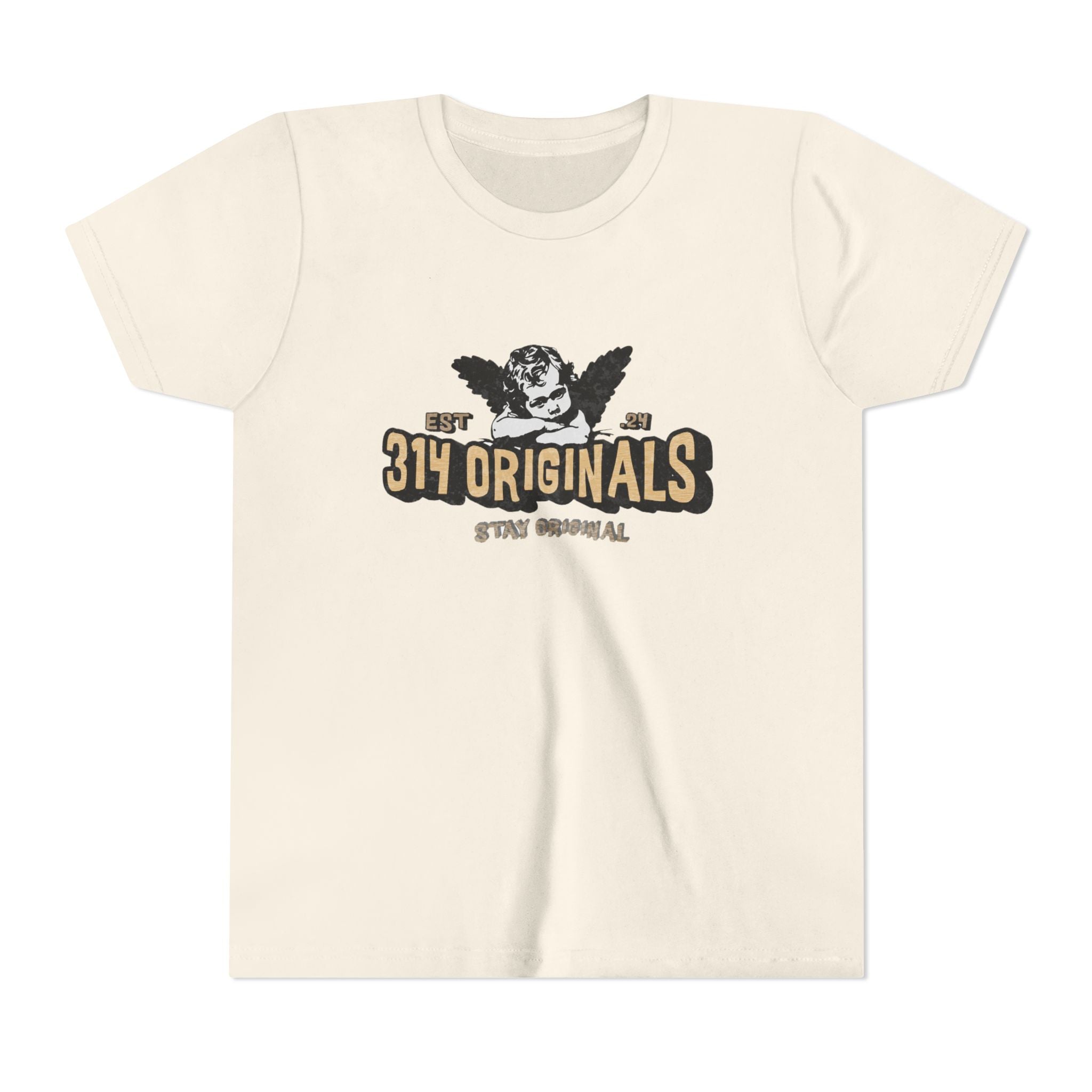314 Originals Youth Tee - Vintage Cherub Graphic Kids T-Shirt Printify Kids clothes  314 Originals