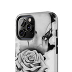 Noir Clown Face with Rose Shockproof Phone Cover - 314 Originals
