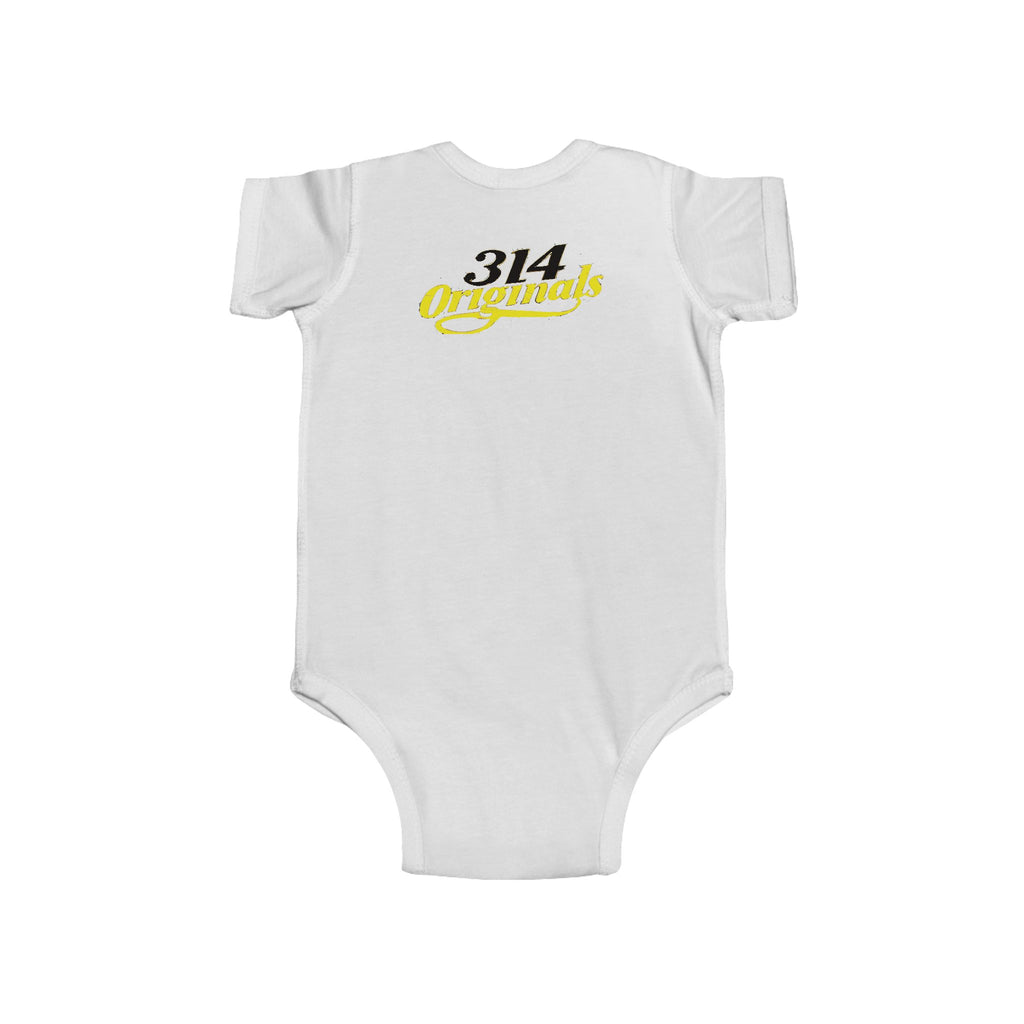 Baby Bodysuit – "Caution Cuteness Overload" Infant Onesie (314 Originals Back Logo) - 314 Originals