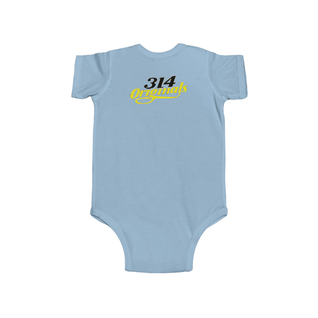 Baby Bodysuit – "Caution Cuteness Overload" Infant Onesie (314 Originals Back Logo) - 314 Originals