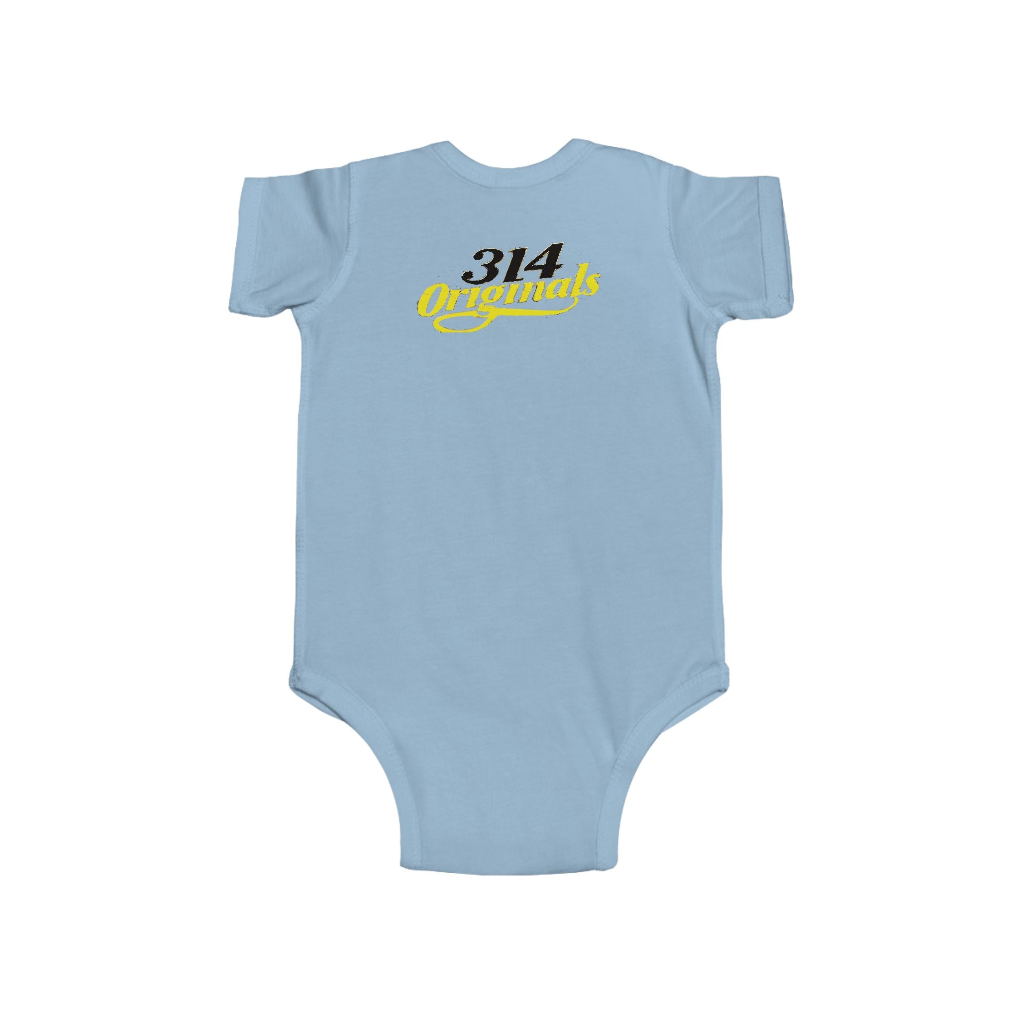 Baby Bodysuit – "Caution Cuteness Overload" Infant Onesie (314 Originals Back Logo) - 314 Originals