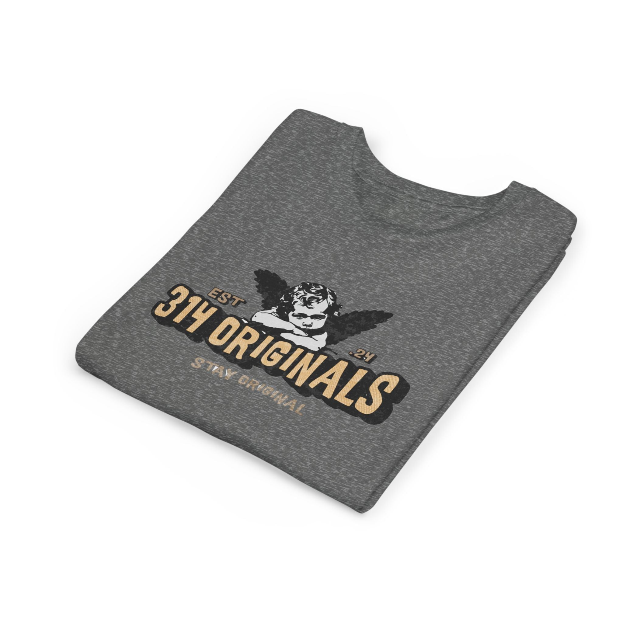 314 Originals Youth Tee - Vintage Cherub Graphic Kids T-Shirt Printify Kids clothes  314 Originals