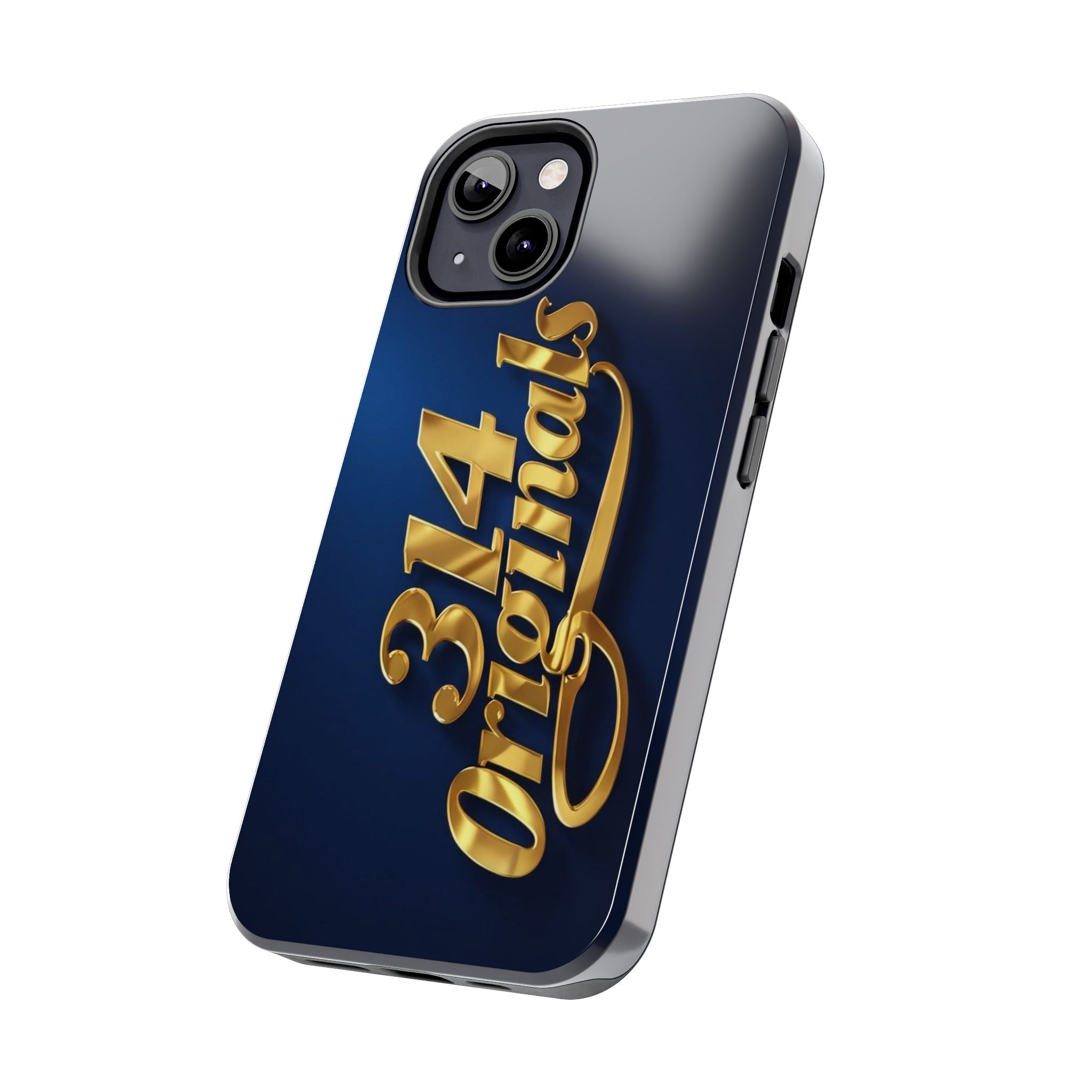 "314 Originals" Gold Script on Navy Tough Protective Case Printify Phone Case  314 Originals