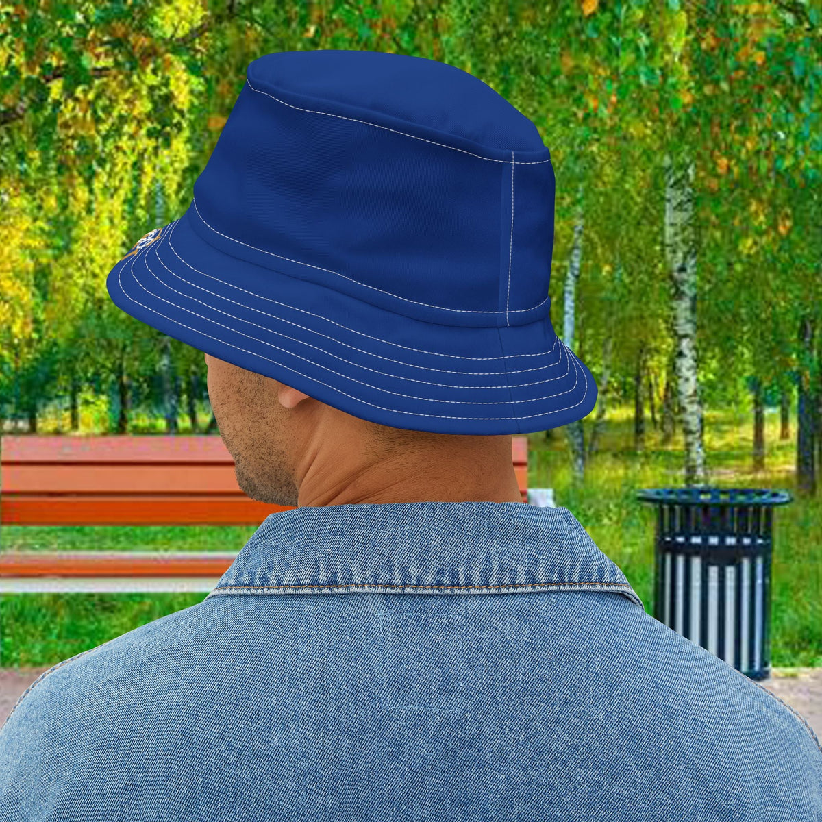AGO Blue Bucket Hat — Casual Sun Hat - 314 Originals