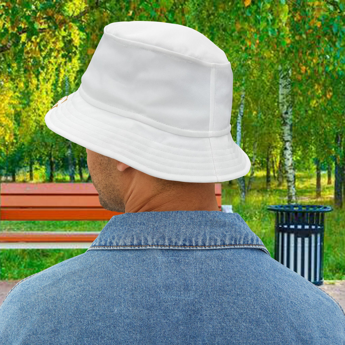 AGO White Bucket Hat — Casual Sun Hat - 314 Originals