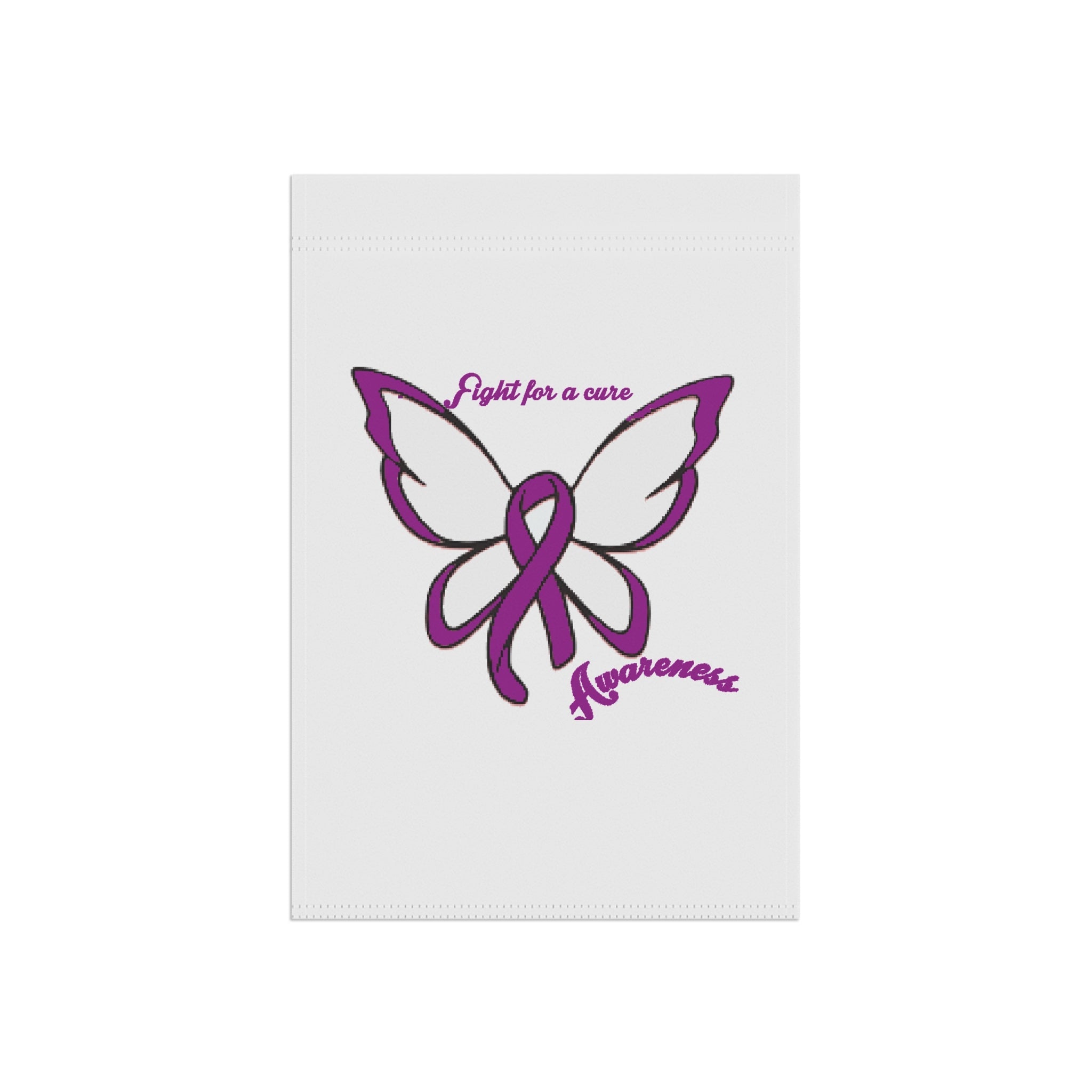 Alzheimer's Butterfly – “Fight for a Cure” Butterfly Ribbon Home Banner - 314 Originals