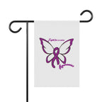 Alzheimer's Butterfly – “Fight for a Cure” Butterfly Ribbon Home Banner - 314 Originals