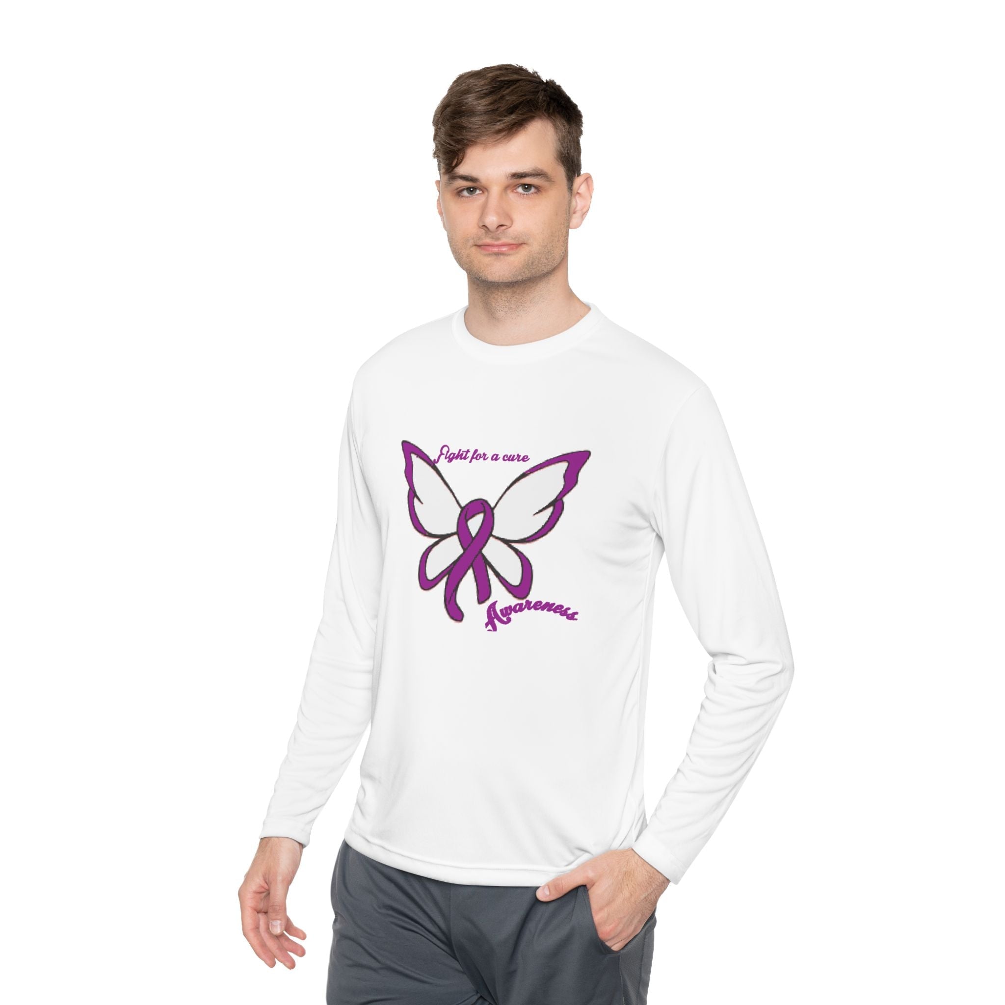 Alzheimer's Butterfly Long Sleeve Tee —Awareness Support Shirt - 314 Originals