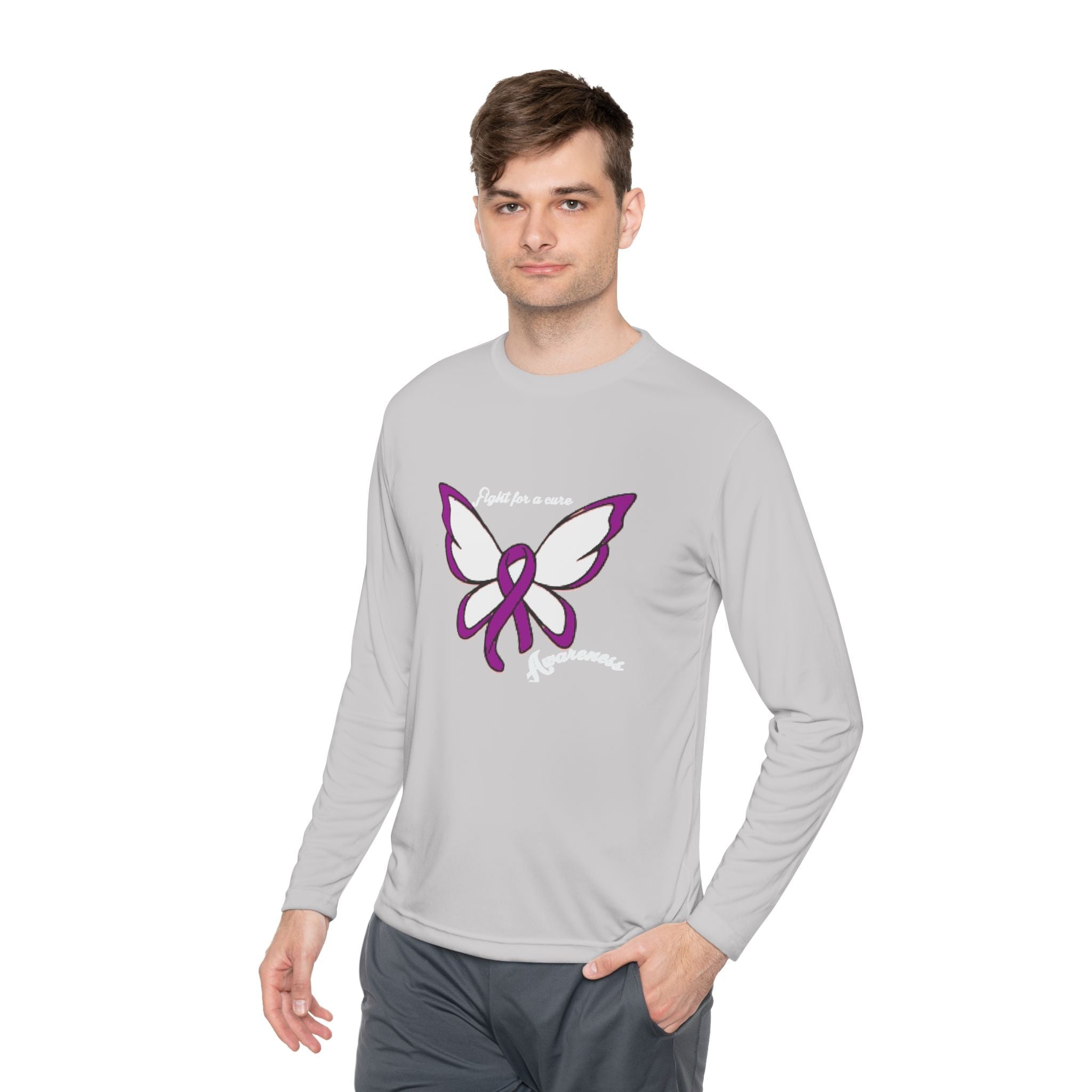 Alzheimer's Butterfly Long Sleeve Tee —Awareness Support Shirt - 314 Originals