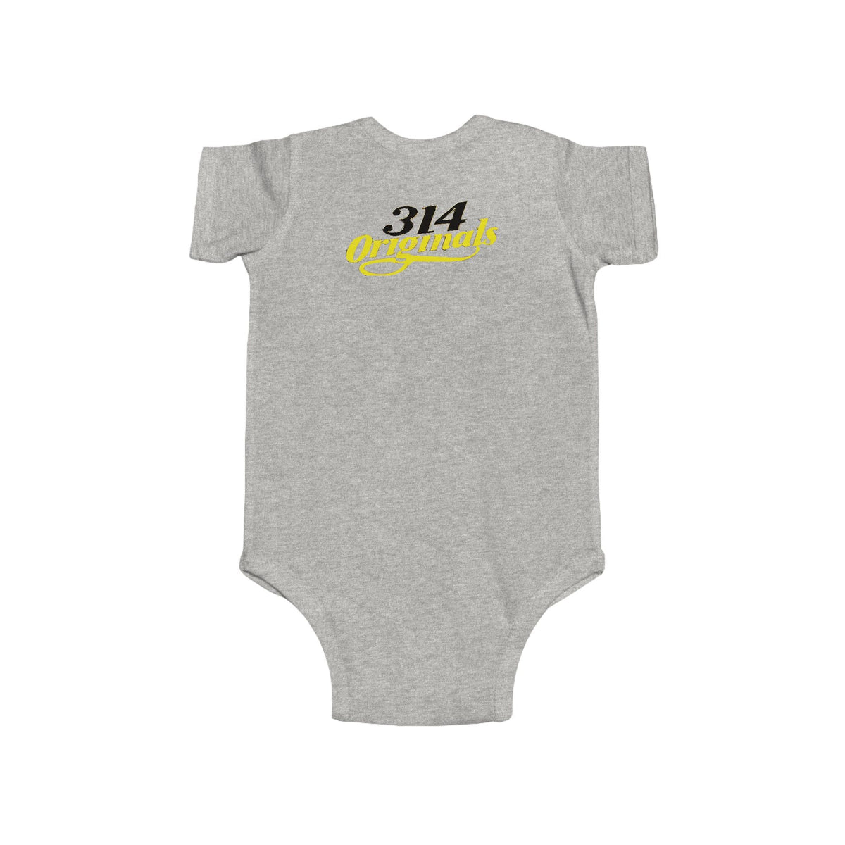 Baby Bodysuit – "Caution Cuteness Overload" Infant Onesie (314 Originals Back Logo) - 314 Originals
