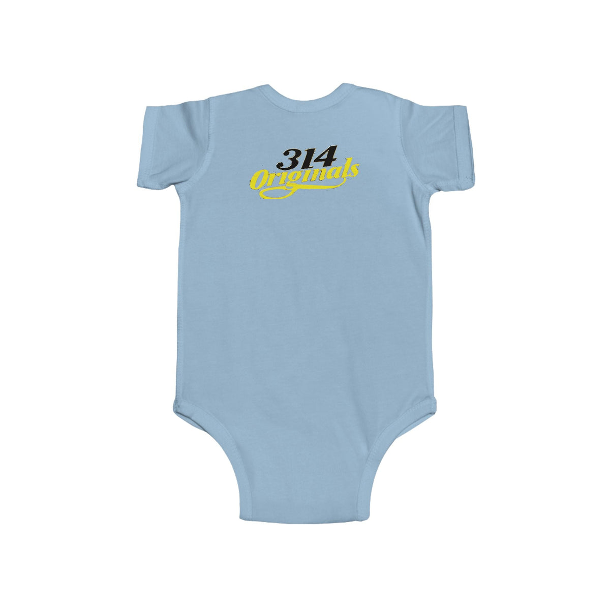Baby Bodysuit – "Caution Cuteness Overload" Infant Onesie (314 Originals Back Logo) - 314 Originals